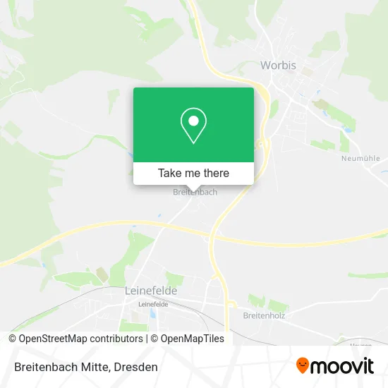 Карта Breitenbach Mitte