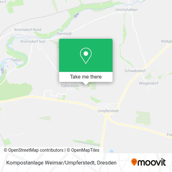 Карта Kompostanlage Weimar / Umpferstedt