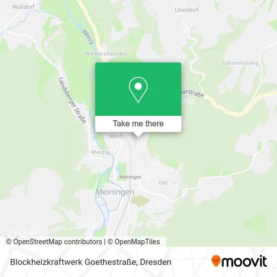 Карта Blockheizkraftwerk Goethestraße