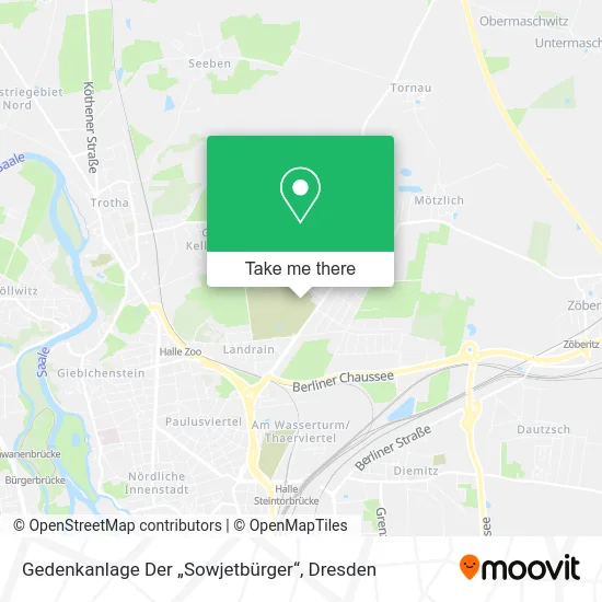 Карта Gedenkanlage Der „Sowjetbürger“