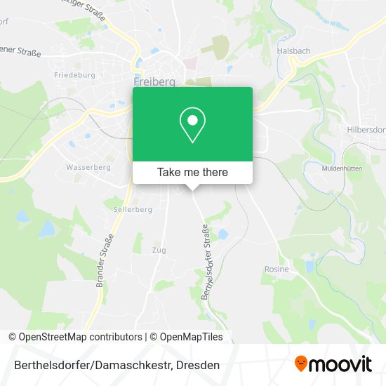Карта Berthelsdorfer/Damaschkestr