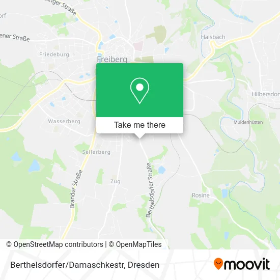 Карта Berthelsdorfer/Damaschkestr