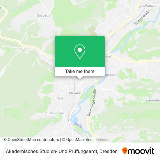 Карта Akademisches Studien- Und Prüfungsamt