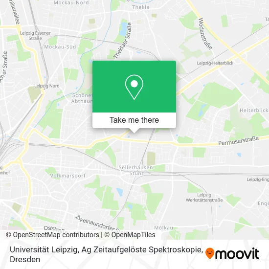 Карта Universität Leipzig, Ag Zeitaufgelöste Spektroskopie