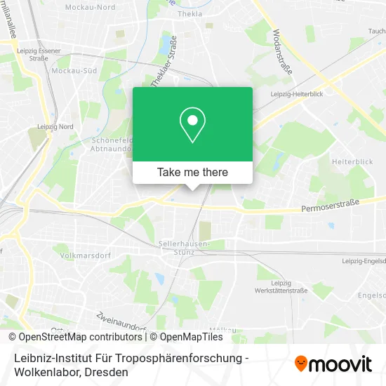 Карта Leibniz-Institut Für Troposphärenforschung - Wolkenlabor