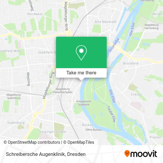 Карта Schreibersche Augenklinik