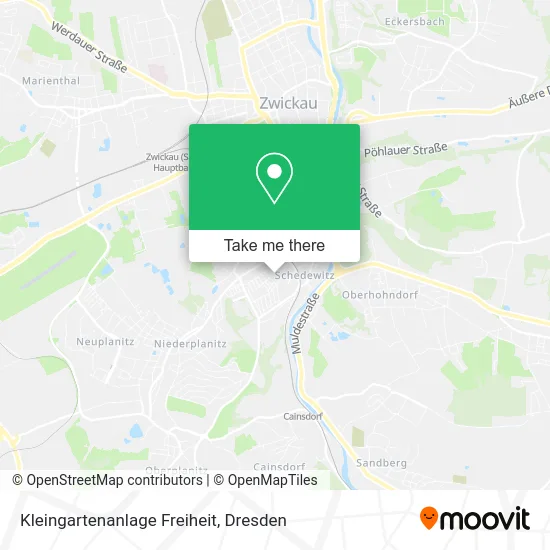 Карта Kleingartenanlage Freiheit