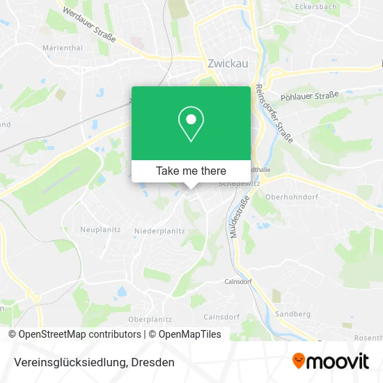 Карта Vereinsglücksiedlung