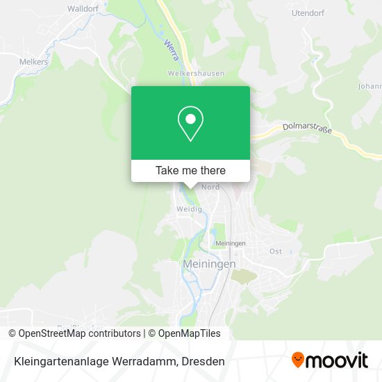 Карта Kleingartenanlage Werradamm
