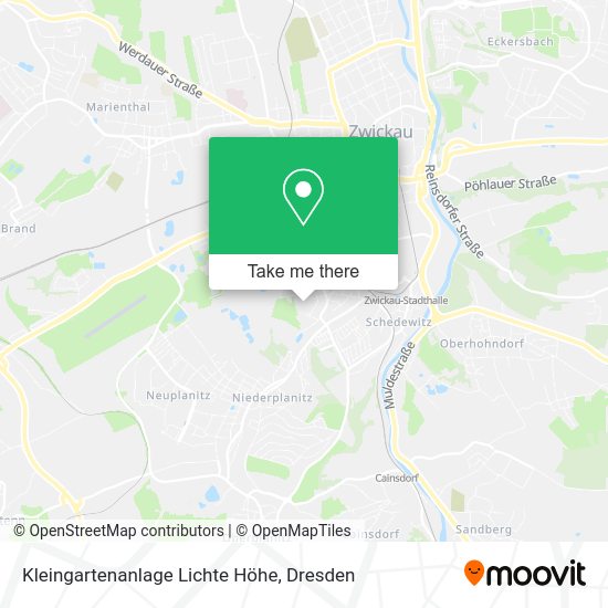 Карта Kleingartenanlage Lichte Höhe