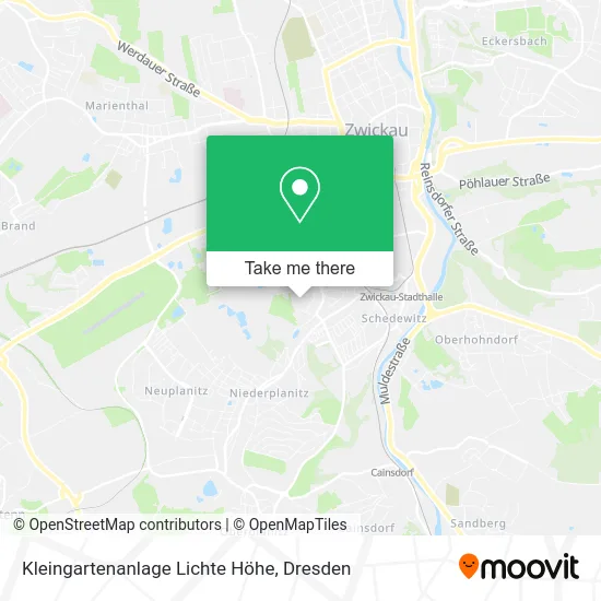 Карта Kleingartenanlage Lichte Höhe