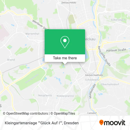 Карта Kleingartenanlage ""Glück Auf I""