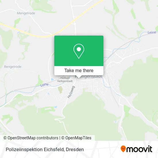 Карта Polizeiinspektion Eichsfeld