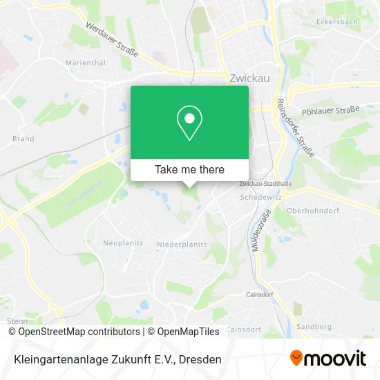 Карта Kleingartenanlage Zukunft E.V.