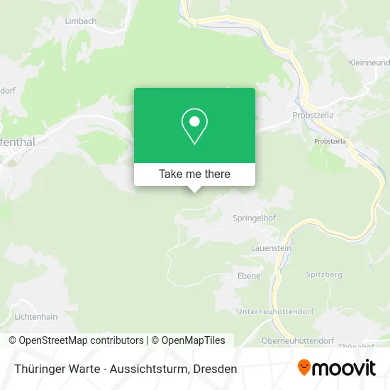 Карта Thüringer Warte - Aussichtsturm