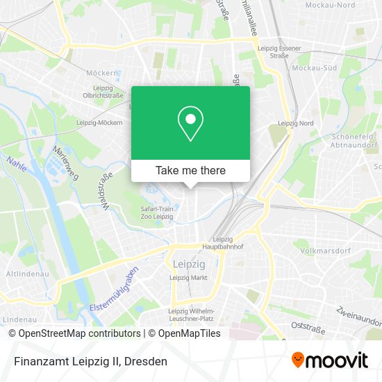 Карта Finanzamt Leipzig II