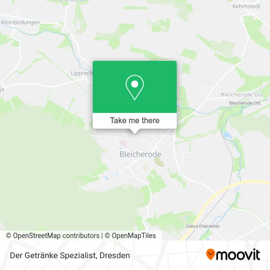 Карта Der Getränke Spezialist