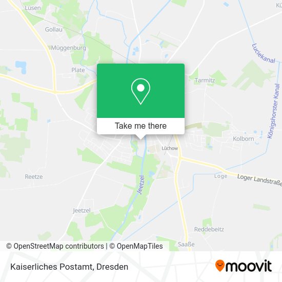 Карта Kaiserliches Postamt