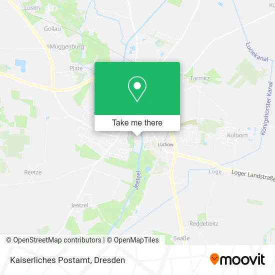 Карта Kaiserliches Postamt