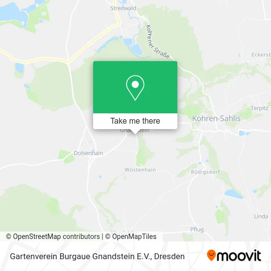 Карта Gartenverein Burgaue Gnandstein E.V.