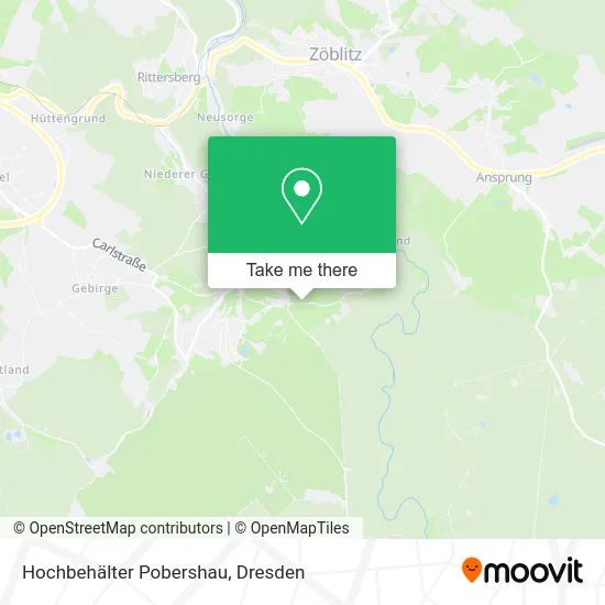 Карта Hochbehälter Pobershau