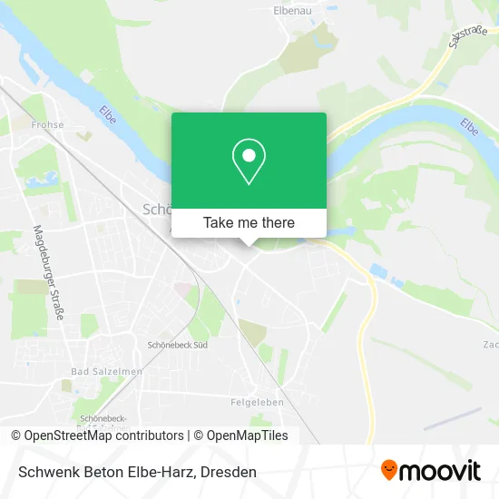 Карта Schwenk Beton Elbe-Harz
