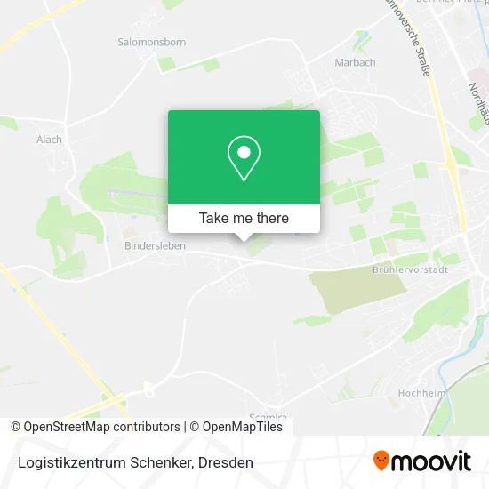 Карта Logistikzentrum Schenker