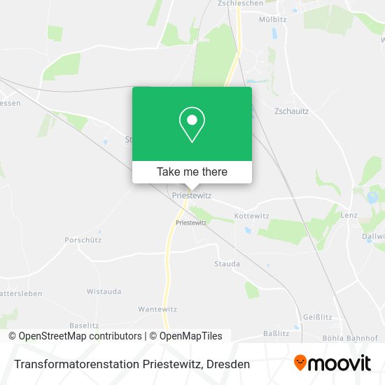 Карта Transformatorenstation Priestewitz
