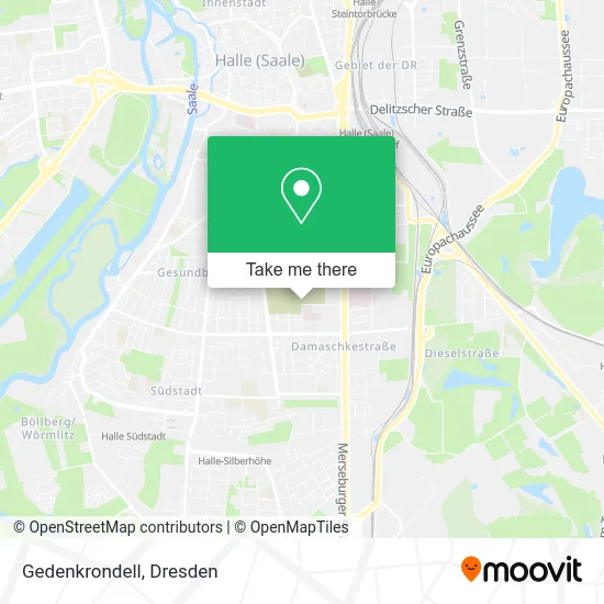 Карта Gedenkrondell