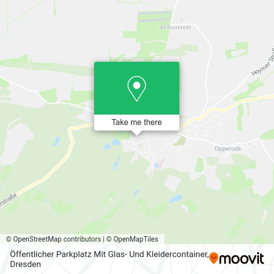 Карта Öffentlicher Parkplatz Mit Glas- Und Kleidercontainer