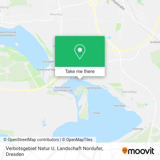 Карта Verbotsgebiet Natur U. Landschaft Nordufer