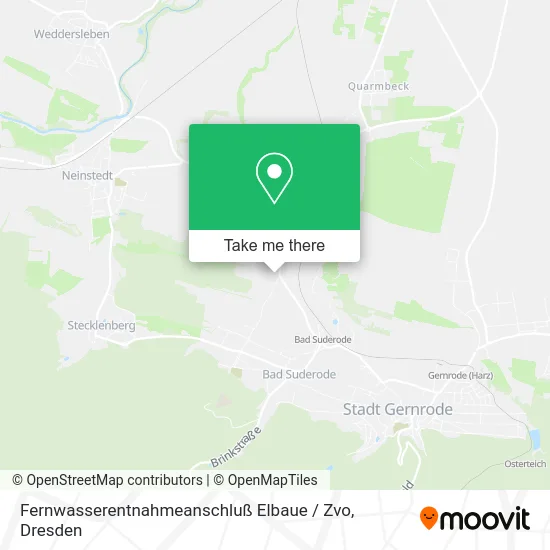 Карта Fernwasserentnahmeanschluß Elbaue / Zvo