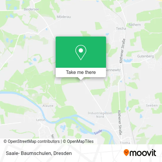 Карта Saale- Baumschulen