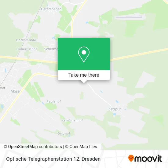 Карта Optische Telegraphenstation 12