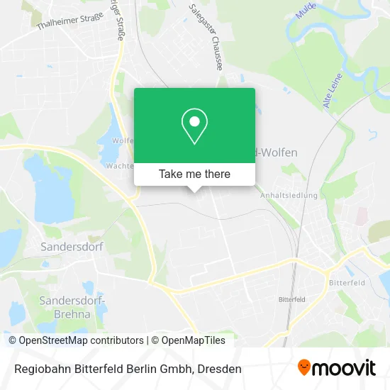 Карта Regiobahn Bitterfeld Berlin Gmbh