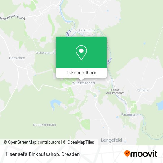 Карта Haensel's Einkaufsshop