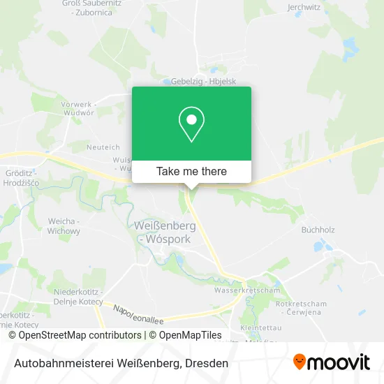 Карта Autobahnmeisterei Weißenberg