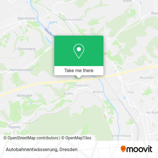 Карта Autobahnentwässerung