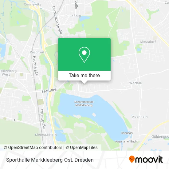 Sporthalle Markkleeberg-Ost map
