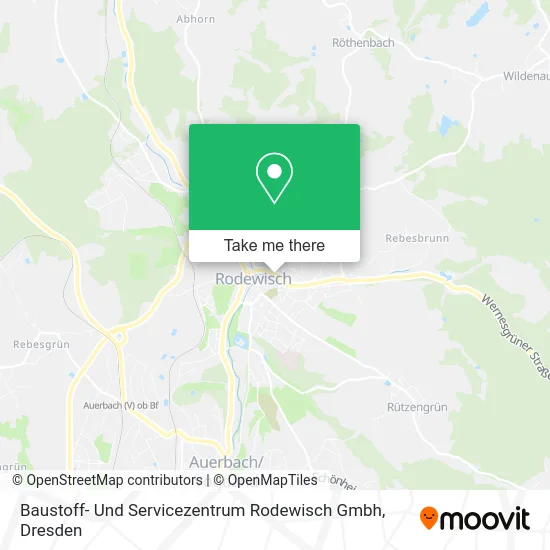 Карта Baustoff- Und Servicezentrum Rodewisch Gmbh