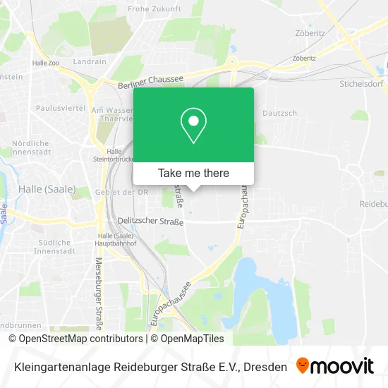 Карта Kleingartenanlage Reideburger Straße E.V.