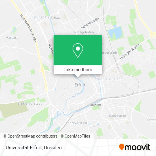 Карта Universität Erfurt