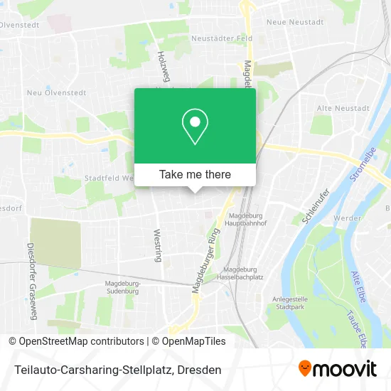 Карта Teilauto-Carsharing-Stellplatz