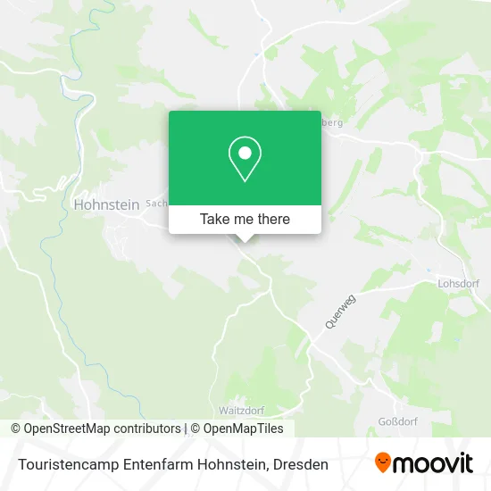 Карта Touristencamp Entenfarm Hohnstein