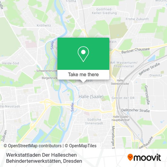 Карта Werkstattladen Der Halleschen Behindertenwerkstätten