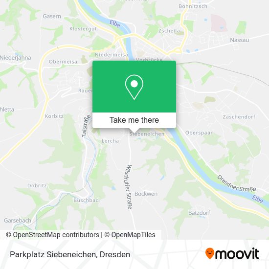 Карта Parkplatz Siebeneichen