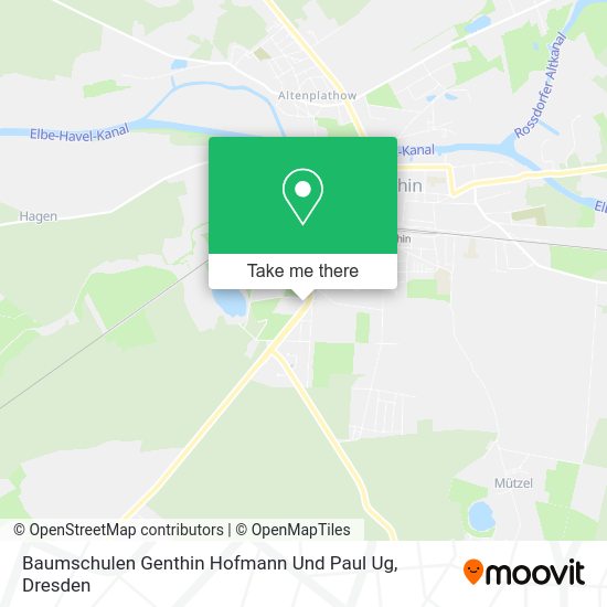 Карта Baumschulen Genthin Hofmann Und Paul Ug