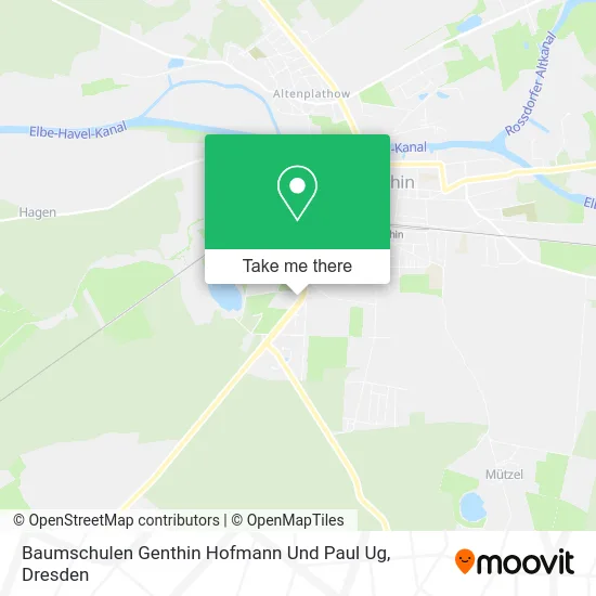 Карта Baumschulen Genthin Hofmann Und Paul Ug