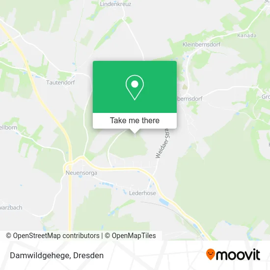 Карта Damwildgehege