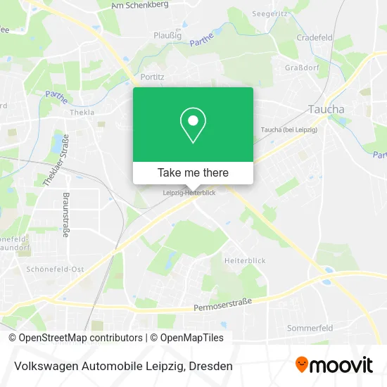 Карта Volkswagen Automobile Leipzig
